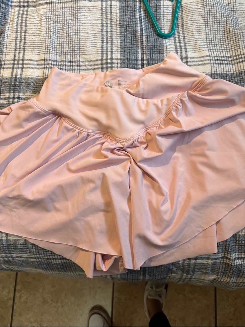Light Pink Pair and Black Pair Athletic Skort